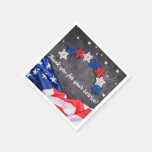 Patriotische Feier Serviette (Ecke)