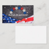 Patriotische Feier Visitenkarte (Vorne/Hinten)