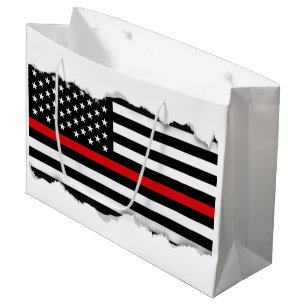 Patriotische Feuerwehrmann-Art-amerikanische Große Geschenktüte
