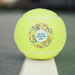 Patriotische Feuerwerke Custom 4. Juli Party Tennisbälle
