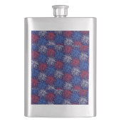 Patriotische Feuerwerke Flachmann (Vorderseite)