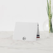 Patriotische Feuerwerke, Flag & Adler Veteran Karte (Rückseite)