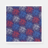 Patriotische Feuerwerke Serviette (Vorderseite)