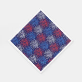 Patriotische Feuerwerke Serviette (Ecke)