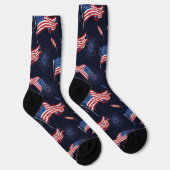 Patriotische Feuerwerksocken Socken (Rechts)