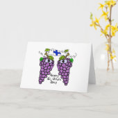 Patriotische finnische Trauben St. Urho's Card Karte (Gelbe Blume)