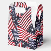 Patriotische Flag Holiday Gable Fevor Box Geschenkschachtel (Geöffnet)