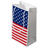 Patriotische Flag Muster kleine Geschenktasche Kleine Geschenktüte (Rückseite Schrägansicht)