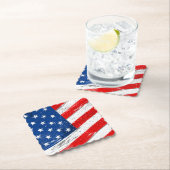 Patriotische Flag Papier trinken Untersetzer (Vor Ort)