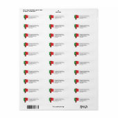 Patriotische FLAG PORTUGALS Rücksendeadresse (Vorne)