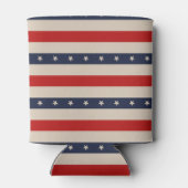 Patriotische Flag-Stilstreifen Dosenkühler (Rückseite)