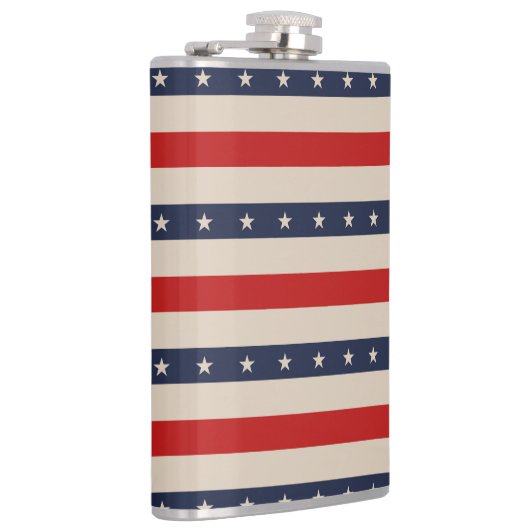 Patriotische Flag-Stilstreifen Flachmann (Rechts)