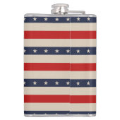 Patriotische Flag-Stilstreifen Flachmann (Rückseite)