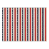 Patriotische Flag-Stilstreifen Tischdecke (Vorderseite (Horizontal))