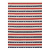 Patriotische Flag-Stilstreifen Tischdecke (Vorderseite)