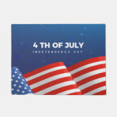 Patriotische Flagge 4. Juli Doormat Fußmatte (Vorderseite)