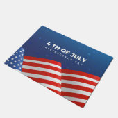Patriotische Flagge 4. Juli Doormat Fußmatte (Schrägansicht)
