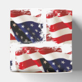 Patriotische Flagge 4. Juli Gastgeschenk Geschenkschachtel (Oben)