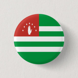 Patriotische Flagge Abchasiens Button