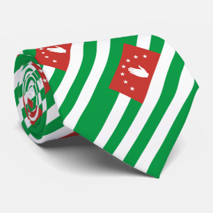 Patriotische Flagge Abchasiens Krawatte