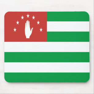 Patriotische Flagge Abchasiens Mousepad