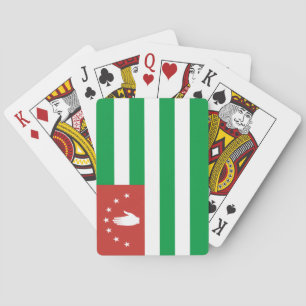 Patriotische Flagge Abchasiens Spielkarten