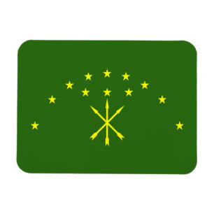 Patriotische Flagge Adygeja Magnet