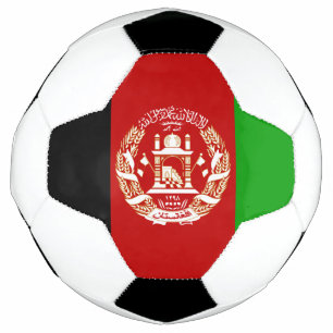 Patriotische Flagge Afghanistans Fußball