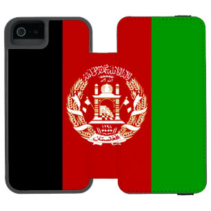 Patriotische Flagge Afghanistans Incipio Watson™ iPhone 5 Geldbörsen Hülle