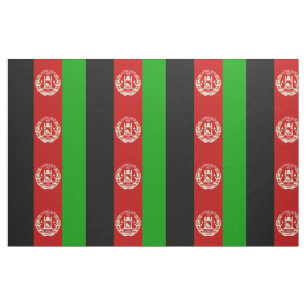 Patriotische Flagge Afghanistans Stoff
