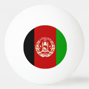 Patriotische Flagge Afghanistans Tischtennisball