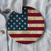 Patriotische Flagge Amerikas Button (Beispiel)