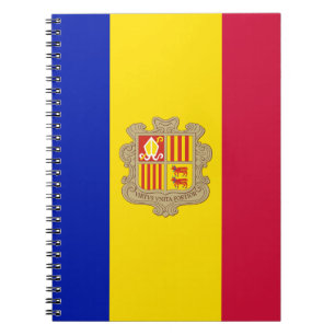 Patriotische Flagge Andorras Notizblock