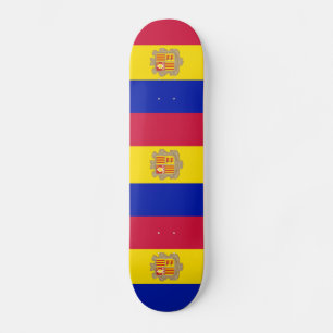 Patriotische Flagge Andorras Skateboard