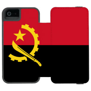 Patriotische Flagge Angolas Incipio Watson™ iPhone 5 Geldbörsen Hülle