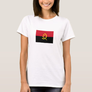 Patriotische Flagge Angolas T-Shirt