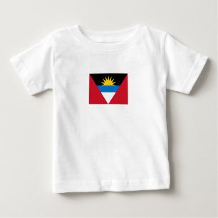 Patriotische Flagge Antigua und Barbuda Baby T-shirt