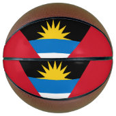 Patriotische Flagge Antigua und Barbuda Basketball (Vorderseite)