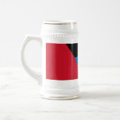 Patriotische Flagge Antigua und Barbuda Bierglas (Links)