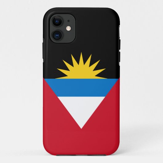 Patriotische Flagge Antigua und Barbuda Case-Mate iPhone Hülle (Rückseite)