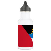 Patriotische Flagge Antigua und Barbuda Edelstahlflasche (Links)