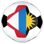 Patriotische Flagge Antigua und Barbuda Fußball (Gedreht)