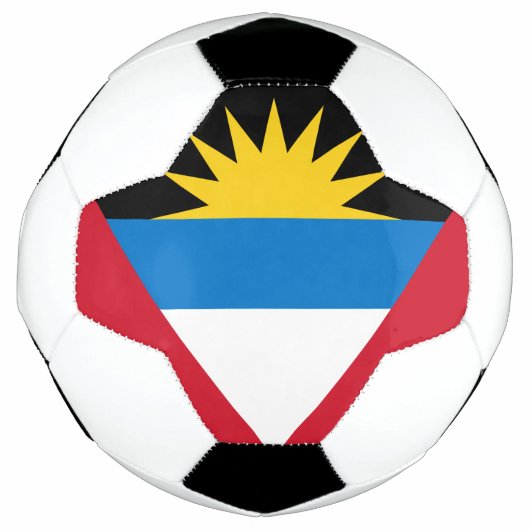 Patriotische Flagge Antigua und Barbuda Fußball (Vorderseite)