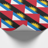 Patriotische Flagge Antigua und Barbuda Geschenkpapier (Ecke)