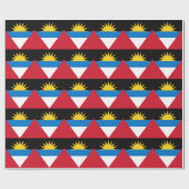 Patriotische Flagge Antigua und Barbuda Geschenkpapier (Flach)