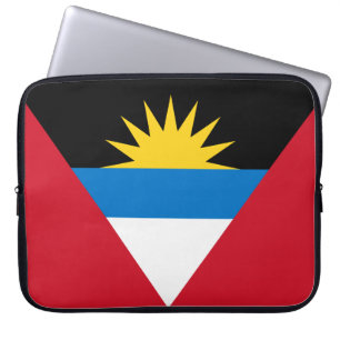 Patriotische Flagge Antigua und Barbuda Laptopschutzhülle