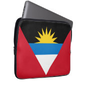 Patriotische Flagge Antigua und Barbuda Laptopschutzhülle (Vorne Rechts)