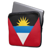 Patriotische Flagge Antigua und Barbuda Laptopschutzhülle (Vorderseite Links)