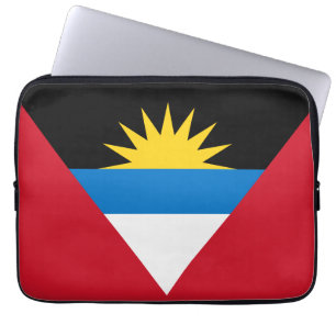 Patriotische Flagge Antigua und Barbuda Laptopschutzhülle