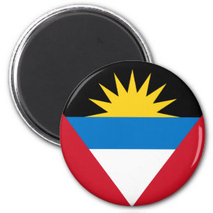 Patriotische Flagge Antigua und Barbuda Magnet